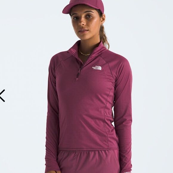 WOMENS LARGE QUARTER ZIP FLEECE THE NORTH FACE - Picture 1 of 6